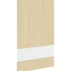 PICCANTE Smart Segmentglastür für Oberschrank 50 x 89,2 cm LIGHT OAK "Q"