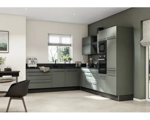 PICCANTE Smart Segmentglastür für Oberschrank 60 x 70 cm STONE GREEN "P"