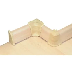 PICCANTE Endstücke für Wandabschlussprofil 37 buche parkett 39/25 (re & li)
