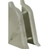 PICCANTE Endstücke für Wandabschlussprofil 37 marmor fontina (re & li)