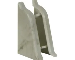 PICCANTE Endstücke für Wandabschlussprofil 37 marmor fontina (re & li)