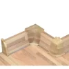 PICCANTE Endstücke für Wandabschlussprofil 37 feinstab butcherblock dunkel 39/25 (re & li)