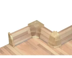 PICCANTE Endstücke für Wandabschlussprofil 37 feinstab butcherblock dunkel 39/25 (re & li)