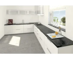 PICCANTE Küchenarbeitsplatte A300 Sirius Black 4100 x 635 | HORNBACH