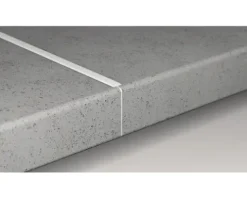 PICCANTE Längenverbindungsprofil Aluminium für Arbeitsplatten mit 38 mm Stärke und Postformingkante Radius 4 mm Länge: 635 mm