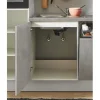 PICCANTE Plus Küchenzeile mit Geräten Casual 280 cm beton perlgrau matt vormontiert Variante links 4067368013536