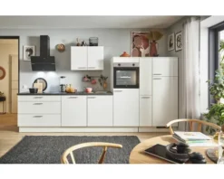 PICCANTE Plus Küchenzeile mit Geräten Sonera 360 cm weiß matt vormontiert Variante rechts 4067368018104