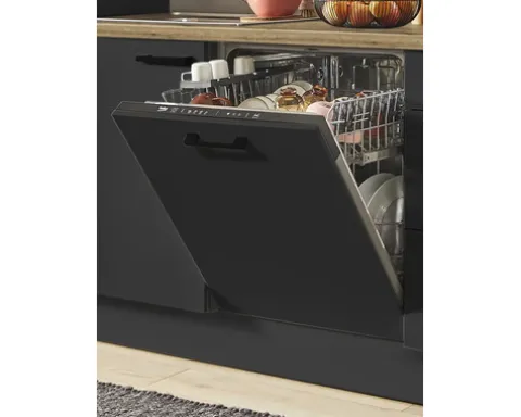 PICCANTE Plus Küchenzeile mit Geräten Sonera 280 cm grafit matt vormontiert Variante links 4067368013819