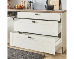 PICCANTE Plus Küchenzeile mit Geräten Bella 270 cm weiß matt vormontiert Variante links 4067368013178