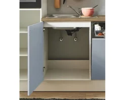 PICCANTE Plus Küchenzeile mit Geräten Marlena 320 cm pastellblau matt vormontiert Variante links 4067368016551