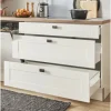 PICCANTE Plus Küchenzeile mit Geräten Bella 250 cm weiß matt vormontiert Variante links 4067368012577
