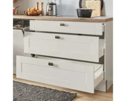 PICCANTE Plus Küchenzeile mit Geräten Bella 320 cm kaschmirgrau matt vormontiert Variante rechts 4067368016728