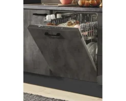 PICCANTE Plus Küchenzeile mit Geräten Casual 270 cm beton grafitgrau matt vormontiert Variante links 4067368013161