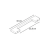 PICCANTE Smart Bügelgriff Lochabstand 128 mm Edelstahl gebürstet "GC "