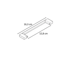 PICCANTE Smart Bügelgriff Lochabstand 128 mm Schwarz matt "GD"
