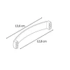 PICCANTE Smart Bügelgriff Lochabstand 128 mm Edelstahl gebürstet "GJ"