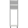 PICCANTE Smart Bodenpaket zu Hochschrank für Kühlschrank 2 Drektüren SOFT WHITE Clickmontage "Nr. 48"