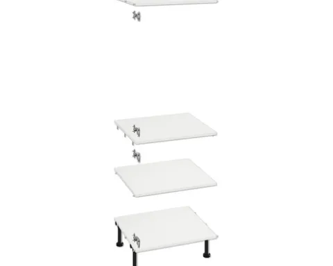 PICCANTE Smart Bodenpaket zu Midischrankkorpus für Kühlschrank SOFT WHITE Clickmontage "Nr. 39"