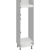 PICCANTE Smart Bodenpaket zu Hochschrank für Kühl/Gefrierkombi 1 Klappe 2 Drehtüren SOFT WHITE Clickmontage "Nr. 53"
