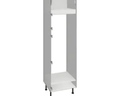 PICCANTE Smart Bodenpaket zu Hochschrank für Kühl/Gefrierkombi 1 Klappe 2 Drehtüren SOFT WHITE Clickmontage "Nr. 53"