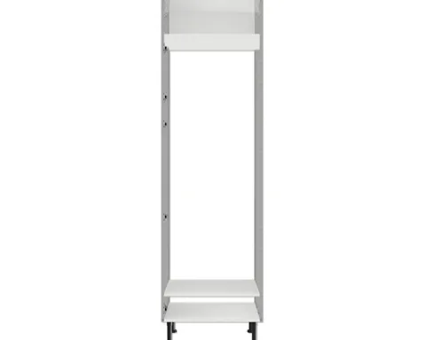 PICCANTE Smart Bodenpaket zu Hochschrank für Kühl/Gefrierkombi 1 Klappe 2 Drehtüren SOFT WHITE Clickmontage "Nr. 53"