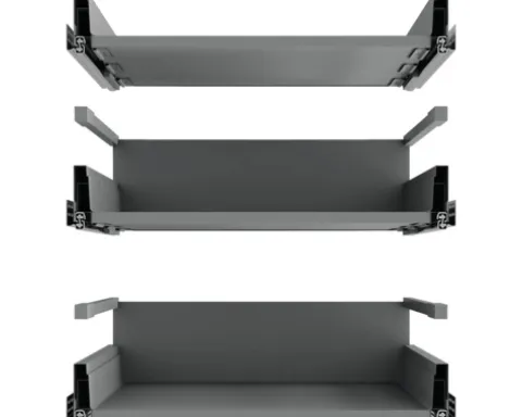 PICCANTE Smart Bodenpaket zu 60 cm Unterschrank 1 Schubkasten und 2 Auszüge zerlegt "Nr. 23"
