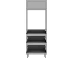 PICCANTE Smart Bodenpaket zu 60 cm Unterschrank 1 Schubkasten und 2 Auszüge zerlegt
