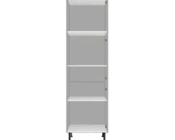PICCANTE Smart Bodenpaket zu Hochschrank für 2 Drehtüren SOFT WHITE Clickmontage "Nr. 46"