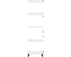 PICCANTE Smart Bodenpaket zu Hochschrank für 2 Drehtüren SOFT WHITE Clickmontage