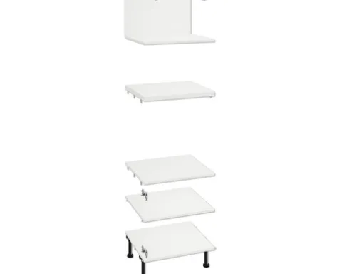 PICCANTE Smart Bodenpaket zu Hochschrank für Microwelle und Backofen SOFT WHITE Clickmontage "Nr. 52"