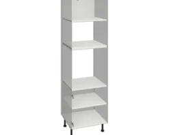 PICCANTE Smart Bodenpaket zu Hochschrank für Microwelle und Backofen SOFT WHITE Clickmontage