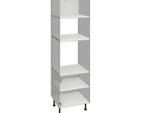 PICCANTE Smart Bodenpaket zu Hochschrank für Microwelle und Backofen SOFT WHITE Clickmontage "Nr. 52"