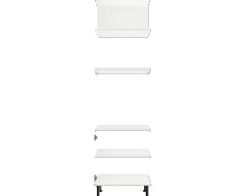 PICCANTE Smart Bodenpaket zu Hochschrank für Microwelle und Backofen SOFT WHITE Clickmontage "Nr. 52"