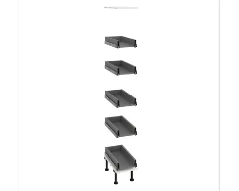 PICCANTE Smart Bodenpaket zu Apotherkerschrank 30 cm zerlegt "Nr. 51"