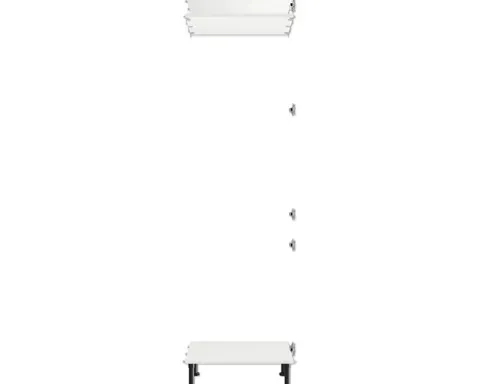 PICCANTE Smart Bodenpaket zu Hochschrank für Kühl/Gefrierkombi 2 Drehtüren SOFT WHITE Clickmontage "Nr. 49"