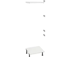 PICCANTE Smart Bodenpaket zu Hochschrank für Kühl/Gefrierkombi 2 Drehtüren SOFT WHITE Clickmontage "Nr. 49"
