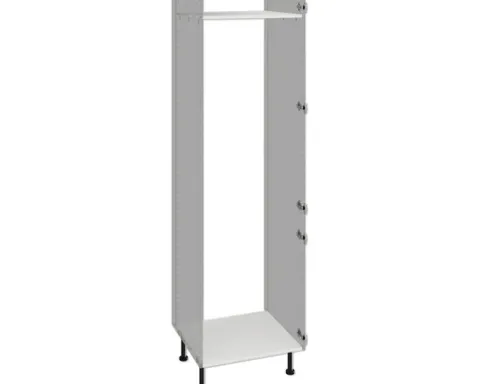PICCANTE Smart Bodenpaket zu Hochschrank für Kühl/Gefrierkombi 2 Drehtüren SOFT WHITE Clickmontage "Nr. 49"