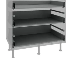 PICCANTE Smart Bodenpaket zu 90 cm Unterschrank 1 Schubkasten und 2 Auszüge zerlegt "Nr. 25"