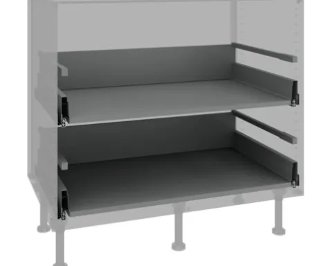 PICCANTE Smart Bodenpaket zu 90 cm Kochfeld 2 Auszüge zerlegt "Nr. 29"