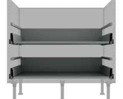 PICCANTE Smart Bodenpaket zu 90 cm Kochfeld 2 Auszüge zerlegt