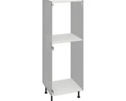 PICCANTE Smart Bodenpaket zu Midischrankkorpus für Kühlschrank und Backofen SOFT WHITE Clickmontage 