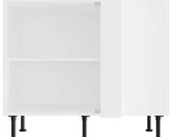 PICCANTE Smart Eck-Unterschrankkorpus für 1 Drehtür BxTxH 100 x 55,5 x 87 cm SOFT WHITE Clickmontage