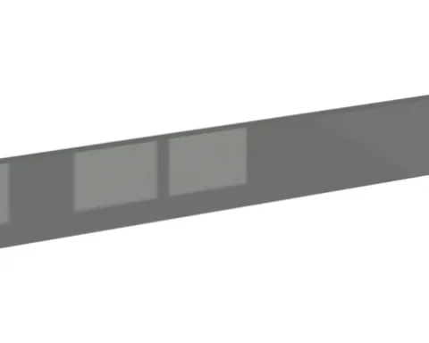 PICCANTE Smart Frontblende für Herdumbauschrank LAQUER ANTHRACITE hochglanz "AE"