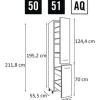 PICCANTE Smart Frontenset Apothekerschrank 30 cm SOFT WHITE "AQ"