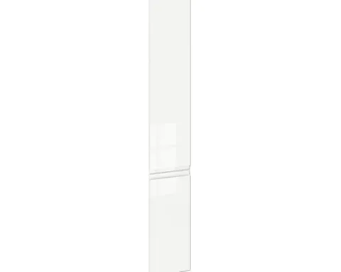 PICCANTE Smart Frontenset Apothekerschrank 30 cm LAQUER WHITE hochglanz lackiert mit integrierter Griffmulde "AQ"