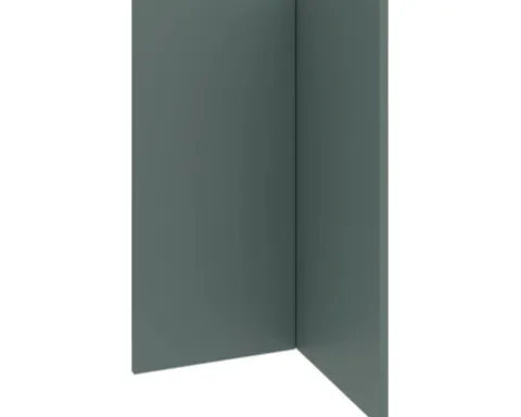 PICCANTE Smart Frontenset Eckunterschrank 90 cm 2 Drehtüren STONE GREEN "AH"
