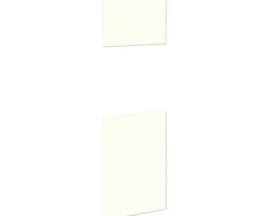 PICCANTE Smart Frontenset Hochschrank für Backofen und Kühlschrank 2 Drehtüren SOFT WHITE "AS"