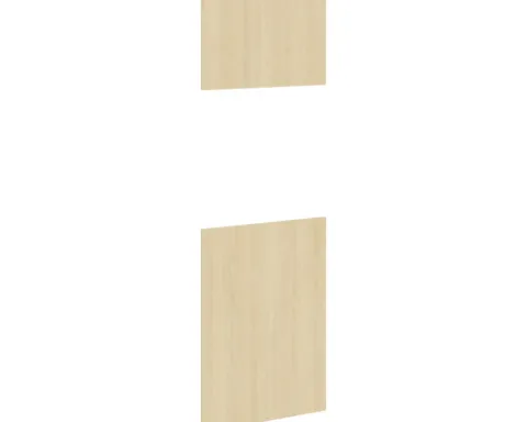 PICCANTE Smart Frontenset Hochschrank für Backofen und Kühlschrank 2 Drehtüren LIGHT OAK "AS"