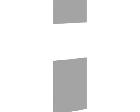 PICCANTE Smart Frontenset Hochschrank für Backofen und Kühlschrank 2 Drehtüren BASALT GREY "AS"