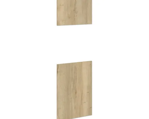 PICCANTE Smart Frontenset Hochschrank für Backofen und Kühlschrank 2 Drehtüren WILD OAK "AS"